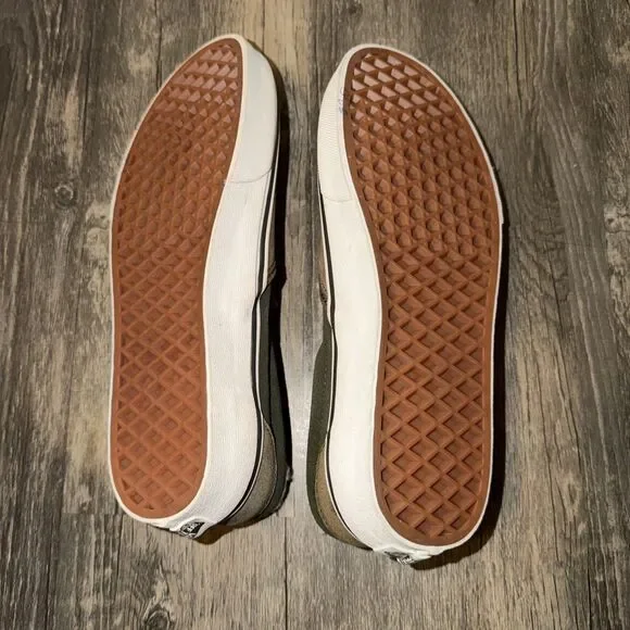 Vans Classic Slip-On Brown Suede Faux Fur Skate Shoes Women’s 8 Mens 6.5 - Picture 4 of 6